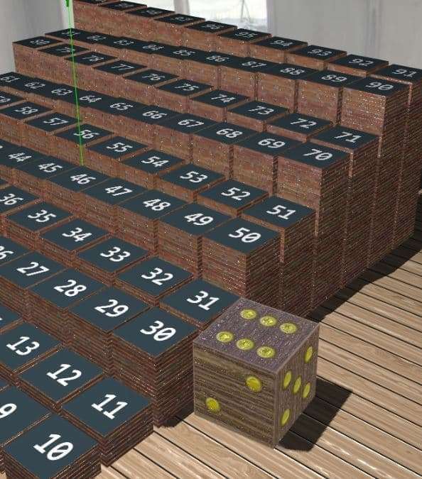 3D Snake and Ladder Board Game with Physics
