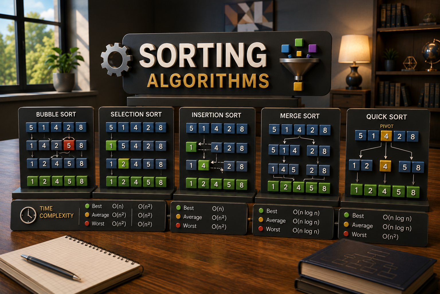 Cover Image for ⚡ Sorting Algorithm Complexity 📖