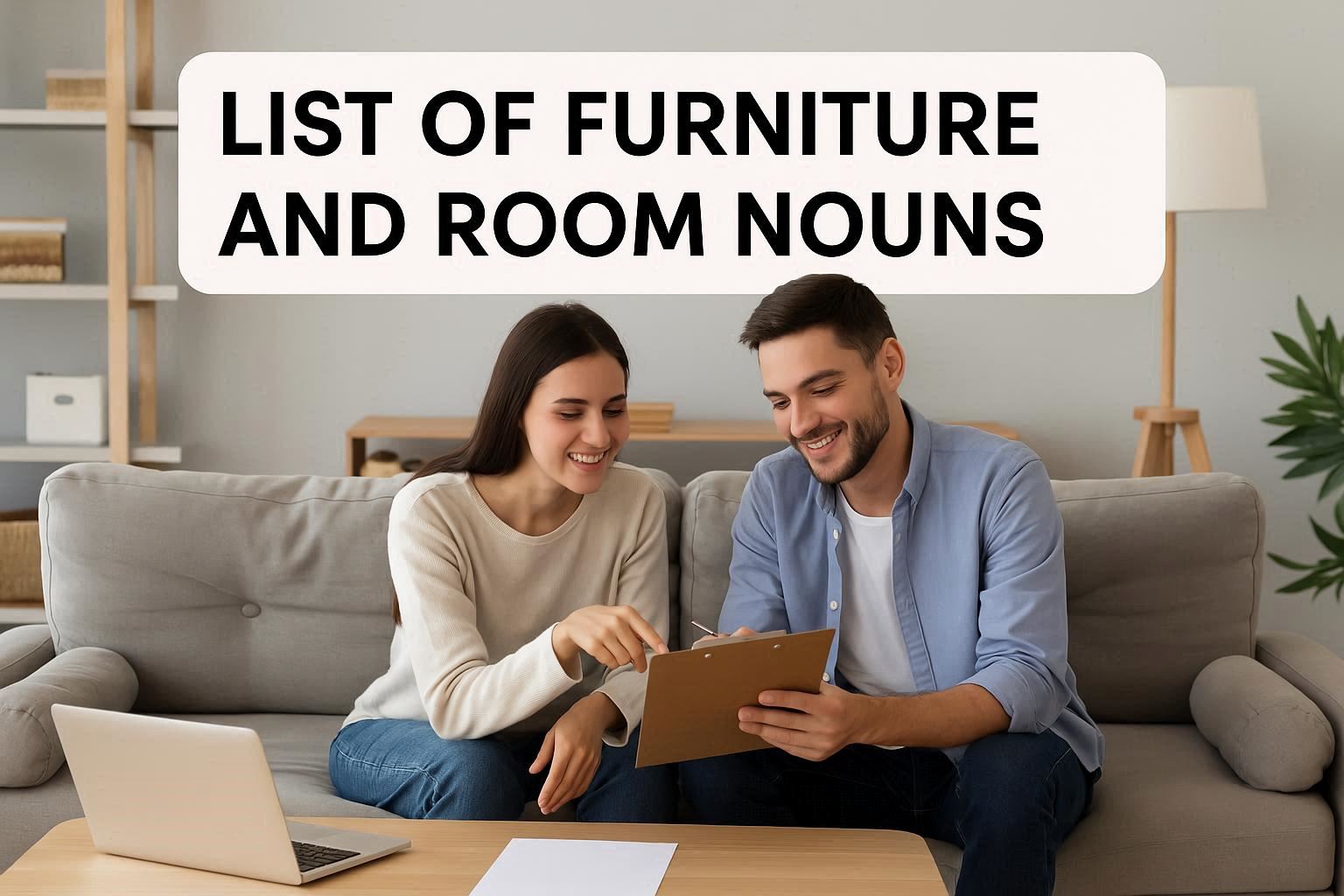 Cover Image for Möbel & Räume 🛋️🏠 – German Nouns (Substantive) 📚