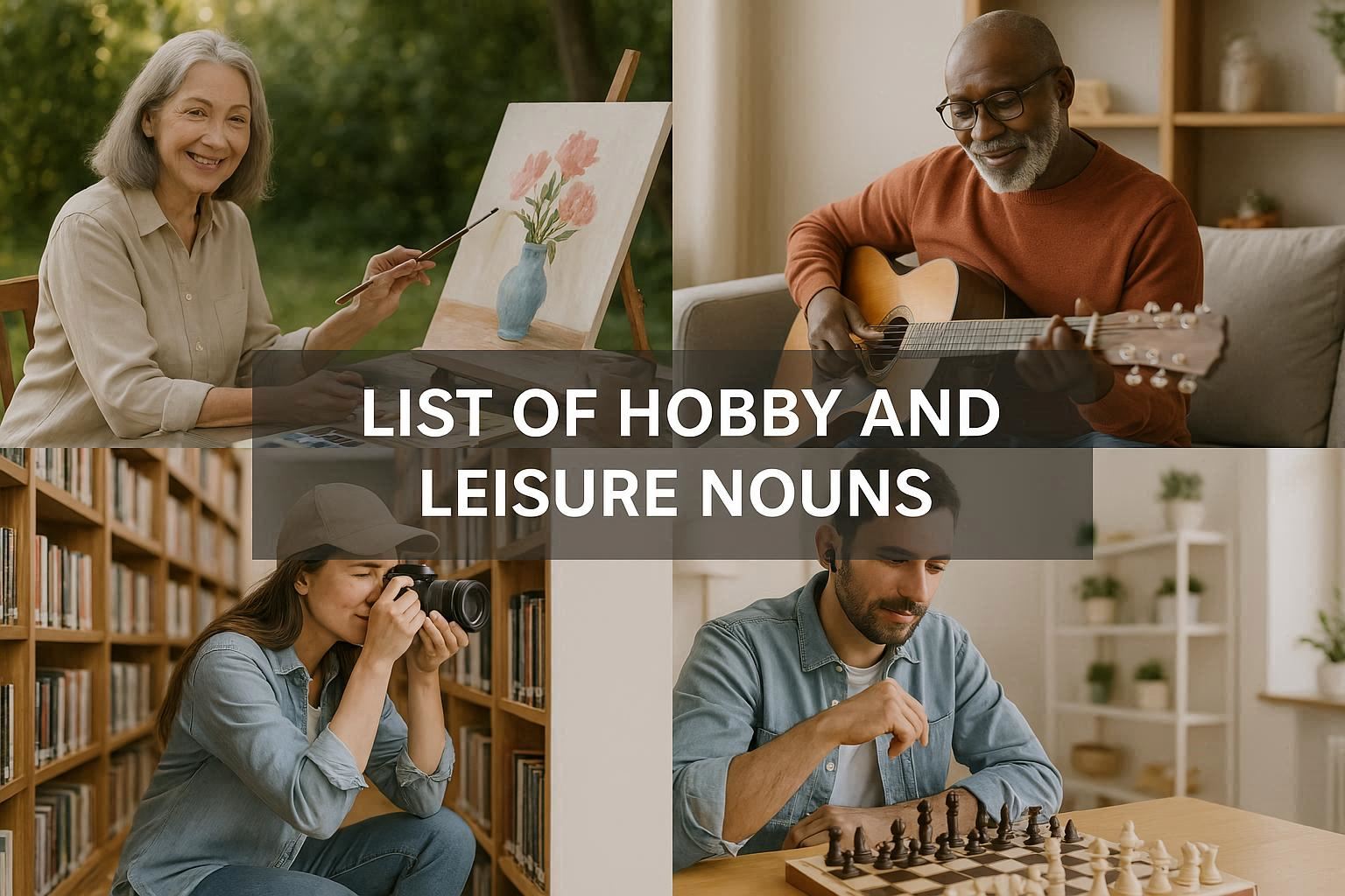 Cover Image for Hobbys & Freizeit 🎨⚽ – German Nouns (Substantive) 📚